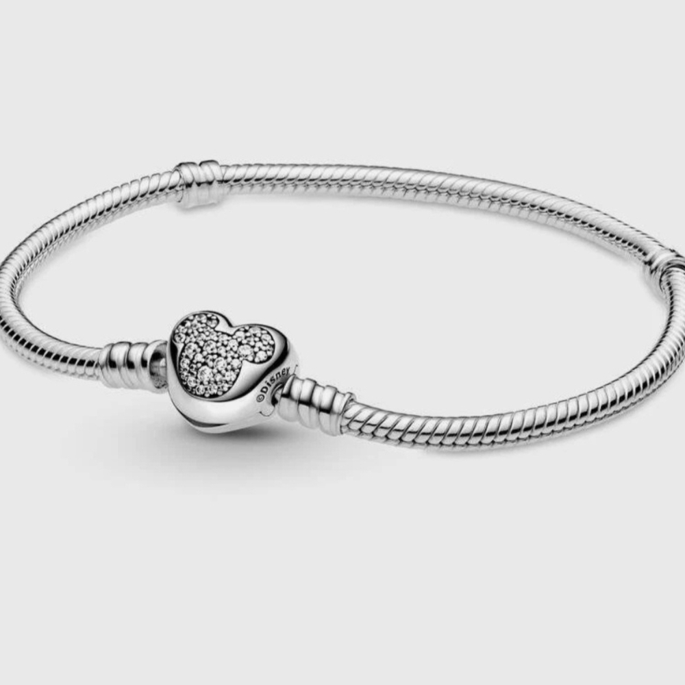 RETIRED*** Pandora Mickey Mouse Snake Chain Bracelet